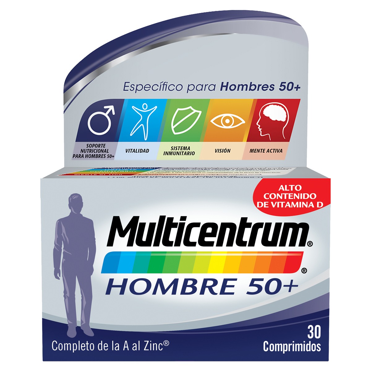 Multicentrum hombre 50+ 30 comprimidos