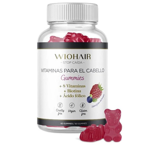 Wiohair vitaminas capilares 60 gummies