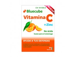 Bluecube vitamina c + zinc 60 cápsulas