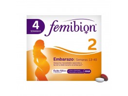 Femibion 2 multivitaminas mujer embarazo con ácido fólico 28caps + 
28comp
